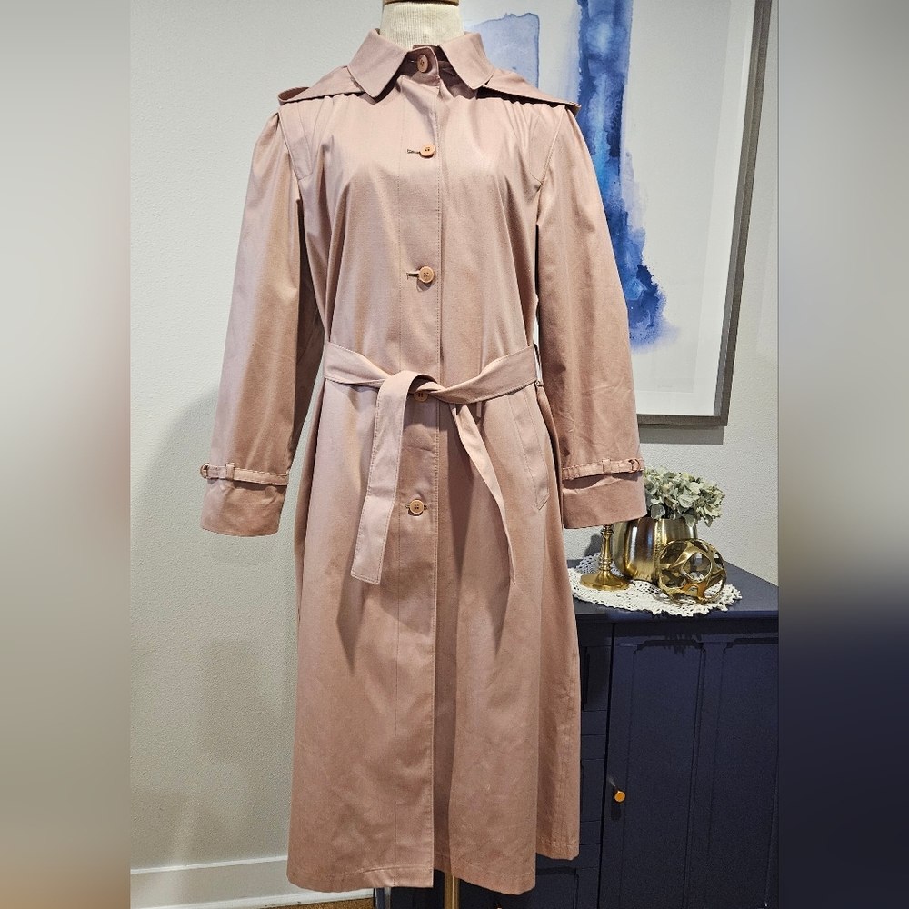 London Fog Pink Trench Coat